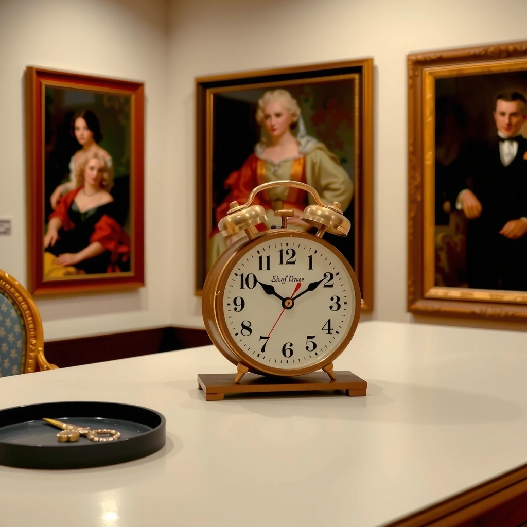 Image d'une horloge indiquant les heures d'ouverture de Louvrevita