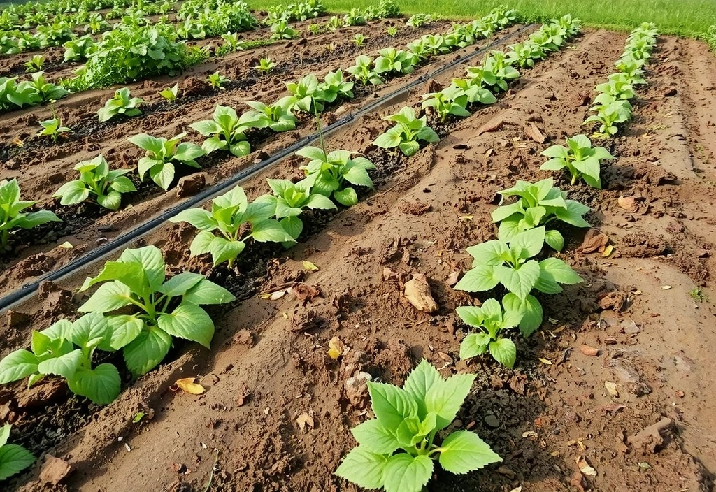 Représentation de la durabilité avec des plantes poussant dans un environnement protégé